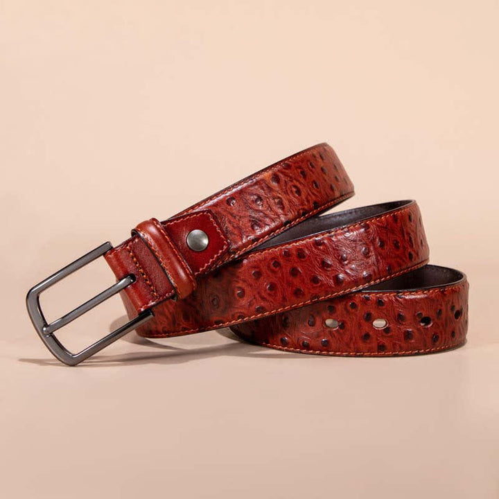 Exotic Crocodile Pattern Alligator Leather Belt