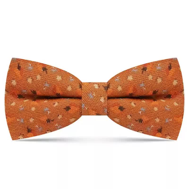 Men's Delicate Floral printed Design Cotton Bow Tie