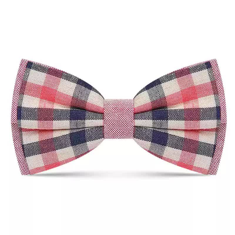 Men's Simply Classy Plaid Pattern Bow Tie