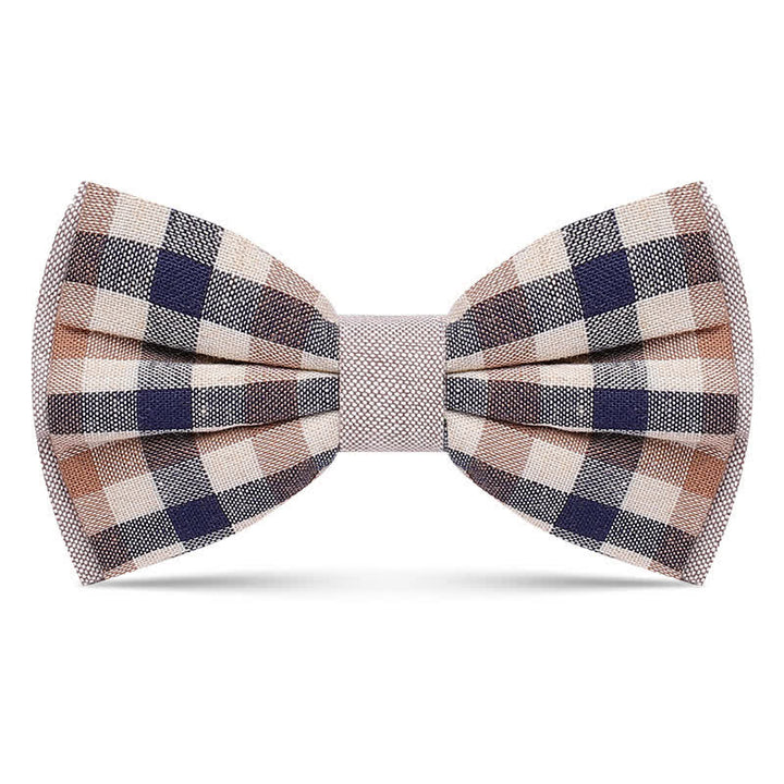 Men's Simply Classy Plaid Pattern Bow Tie