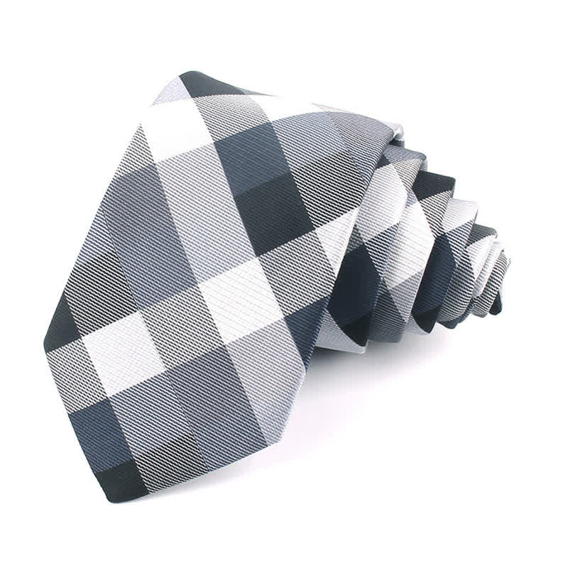 Men's Fashion Casual Modern Checked Narrow Necktie