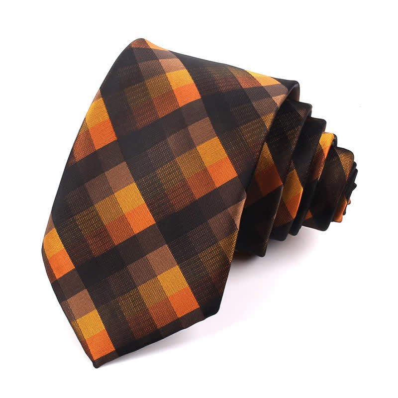 Men's Fashion Casual Modern Checked Narrow Necktie