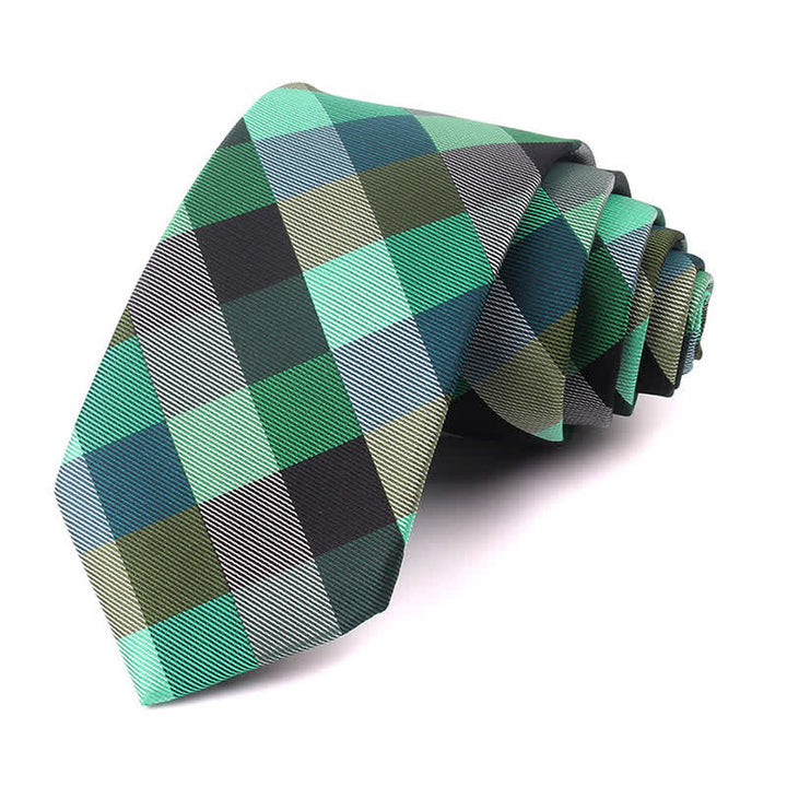 Men's Fashion Casual Modern Checked Narrow Necktie