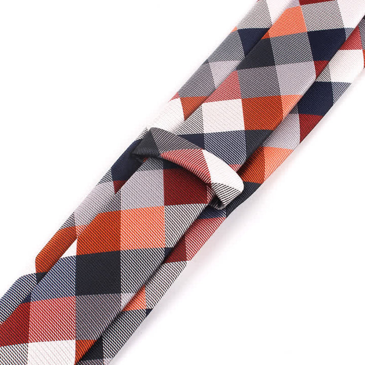 Men's Fashion Casual Modern Checked Narrow Necktie