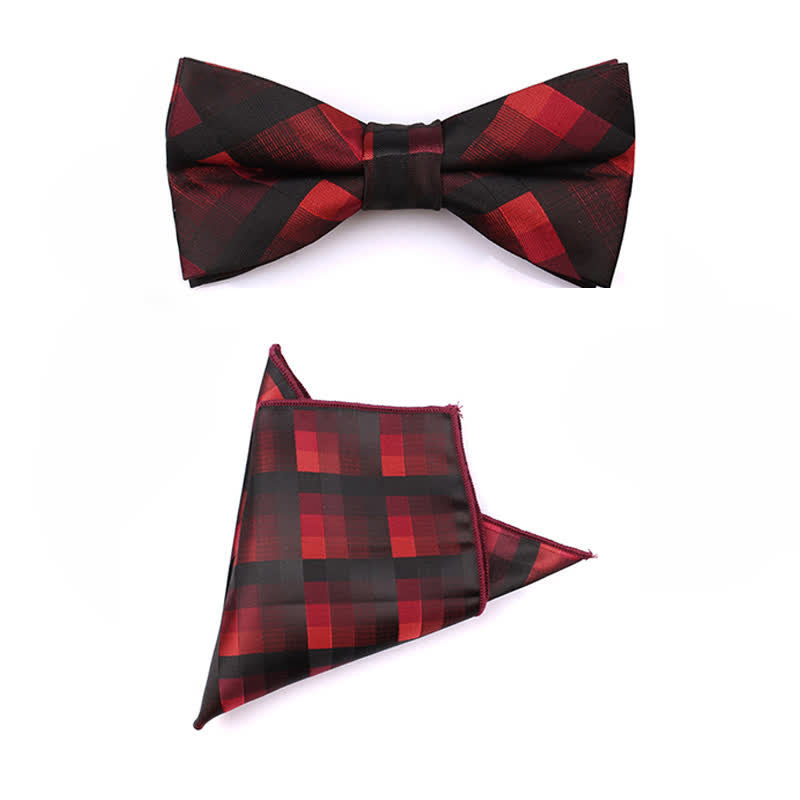 Men's Fashion Casual Modern Checked Narrow Necktie