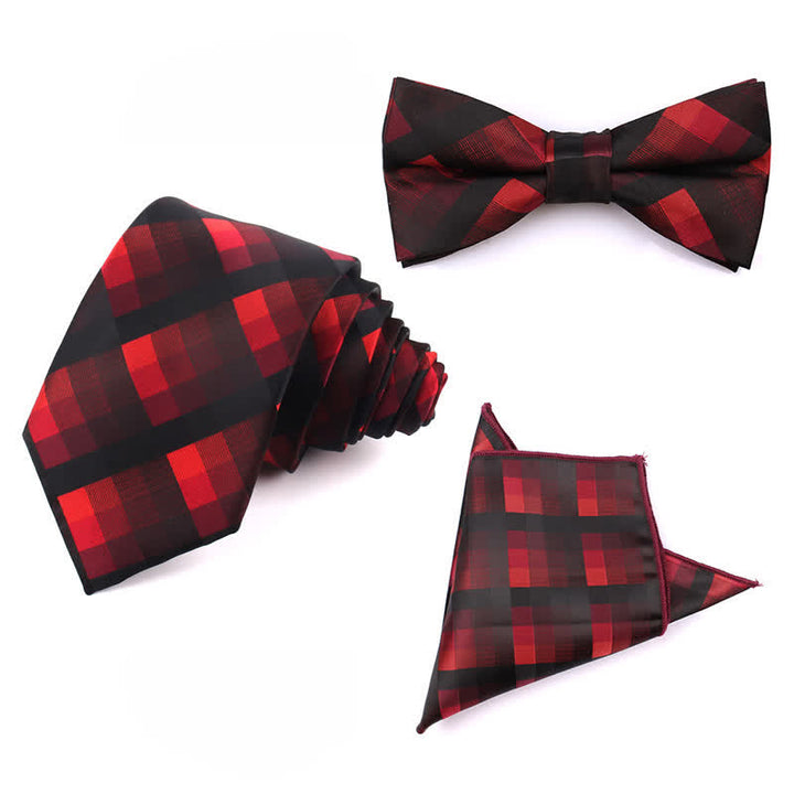 Men's Fashion Casual Modern Checked Narrow Necktie