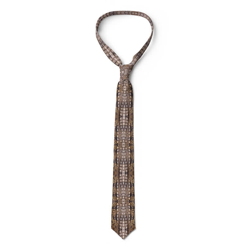 Men's Fun Stylish Animal Skin Printed Necktie