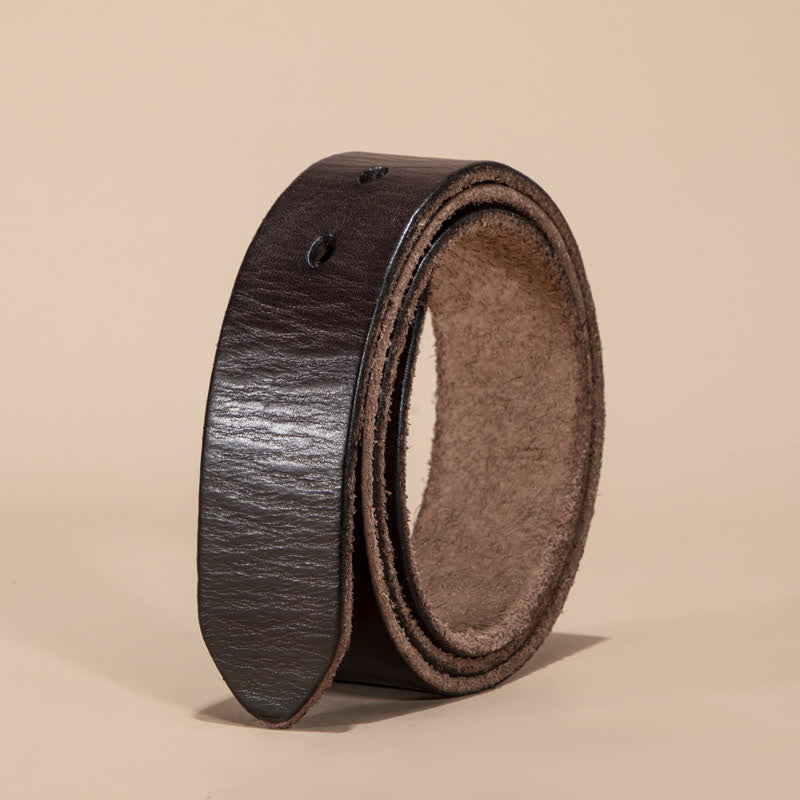 Genuine Leather Belt Strap without Belt Buckle