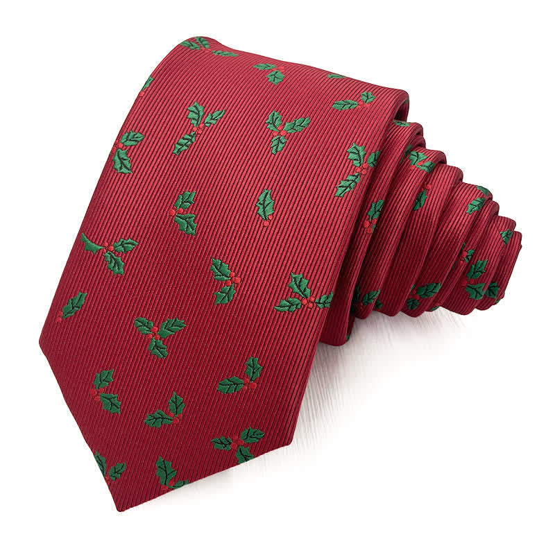 Men's Fun Christmas Theme Santa Claus Motifs Necktie