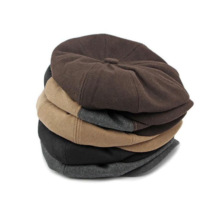 Color Matching Fashion Stitching Newsboy Beret Hat - image 7