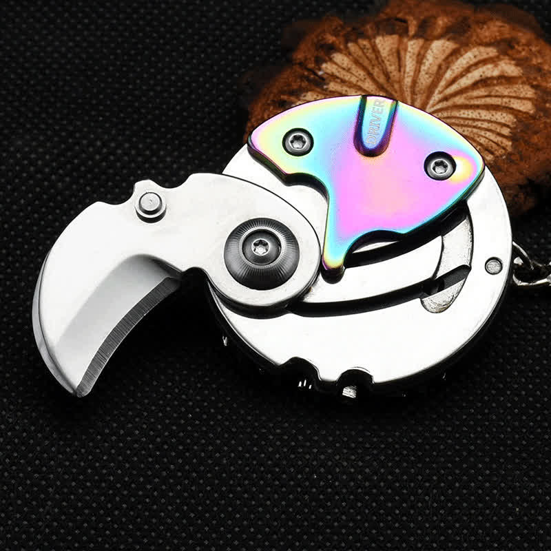 8 In 1 Multi-purpose Knife Scewdriver EDC Tool Keychain - Colored - image 4