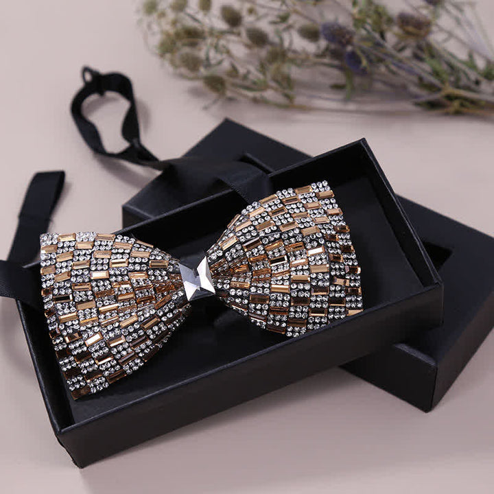 Men's Exquisite Crystal Rhinestone Bow Tie