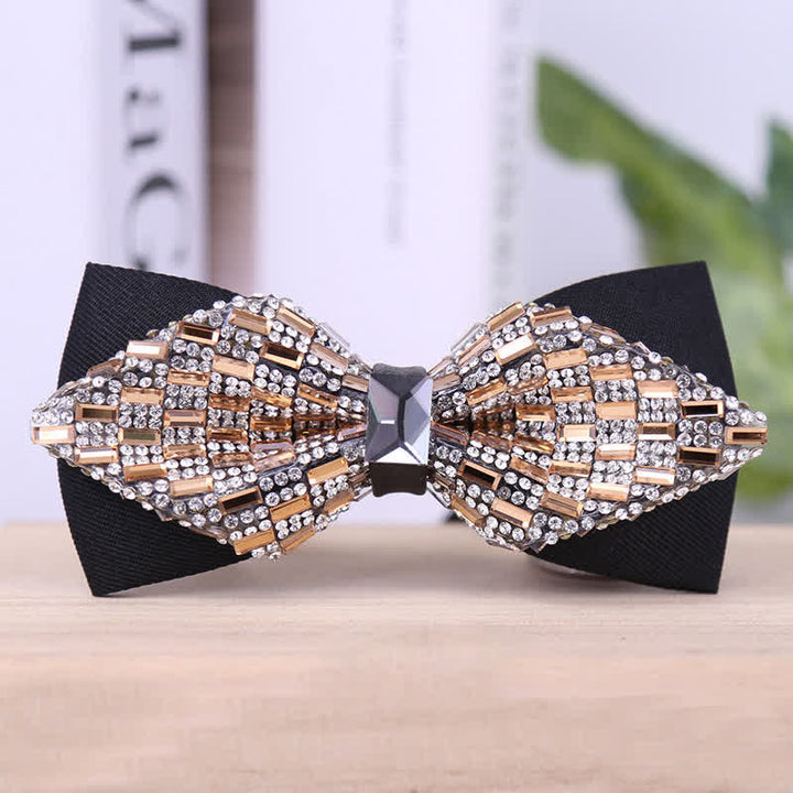 Men's Exquisite Crystal Rhinestone Bow Tie