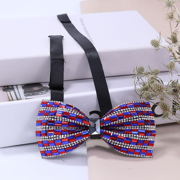 Men's Exquisite Crystal Rhinestone Bow Tie