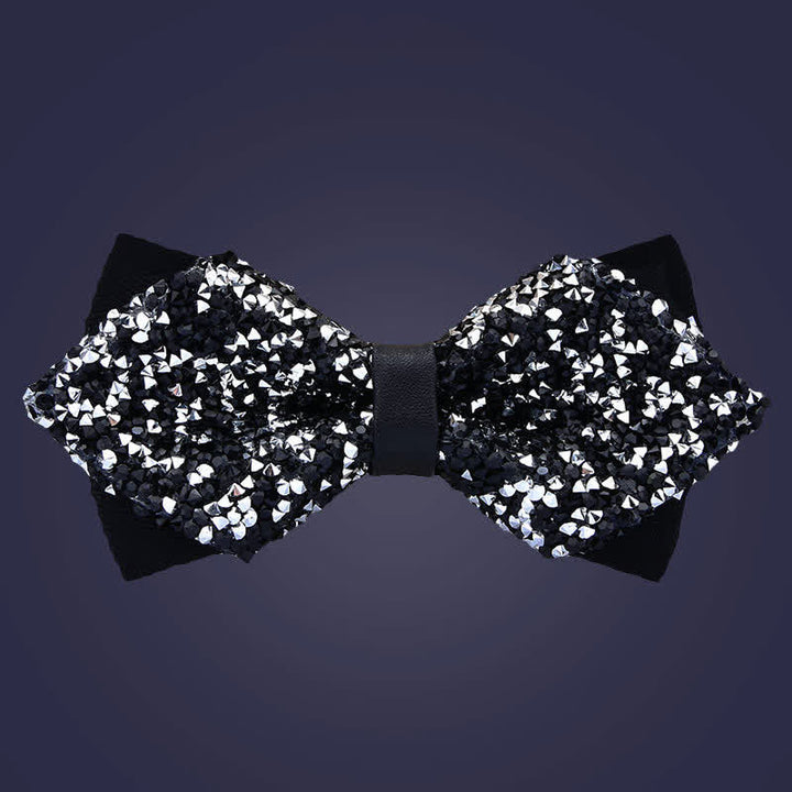 Men's Casual Fashion Crystal Rhinestone Bow Tie