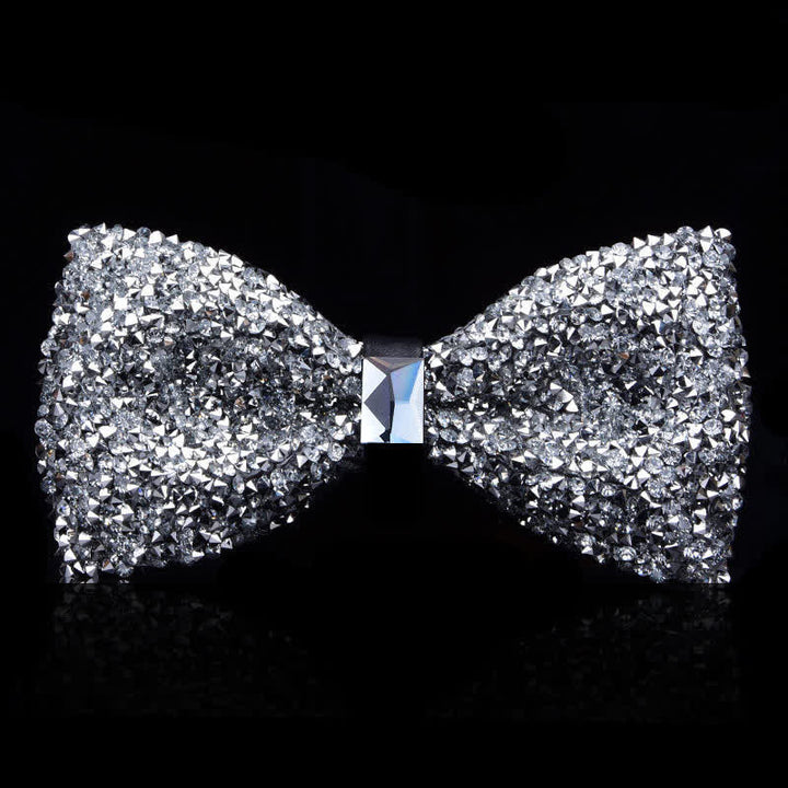 Men's Casual Fashion Crystal Rhinestone Bow Tie