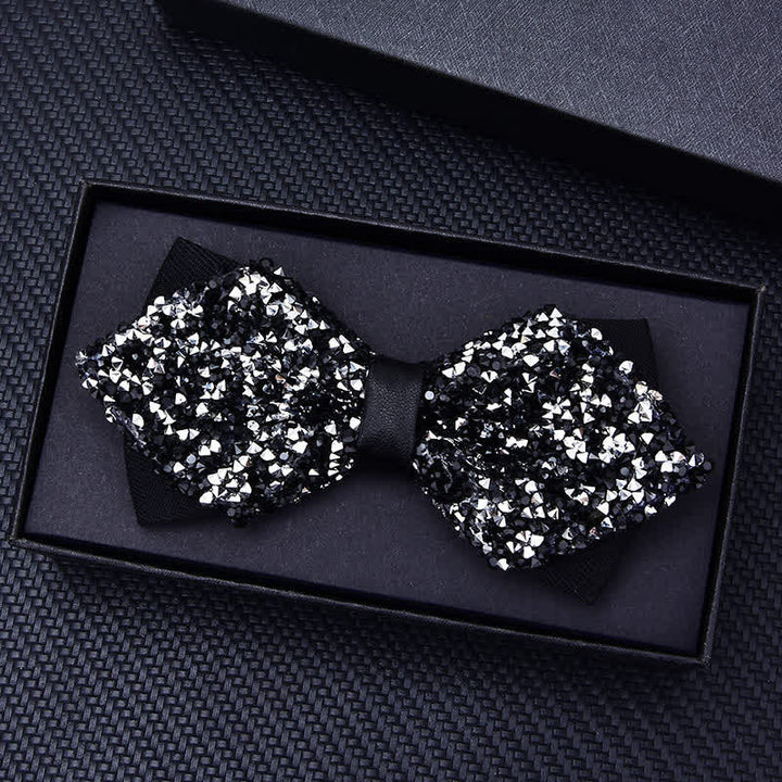 Men's Casual Fashion Crystal Rhinestone Bow Tie