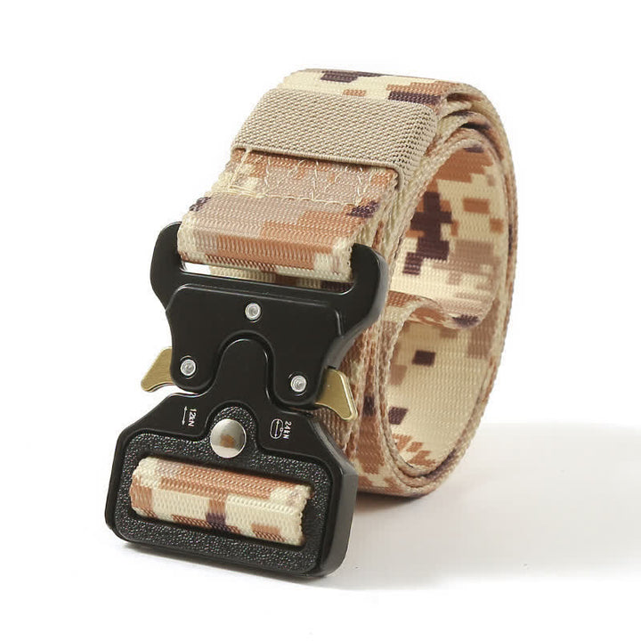 Men's Heavy Duty Release Buttons Tactical Belt