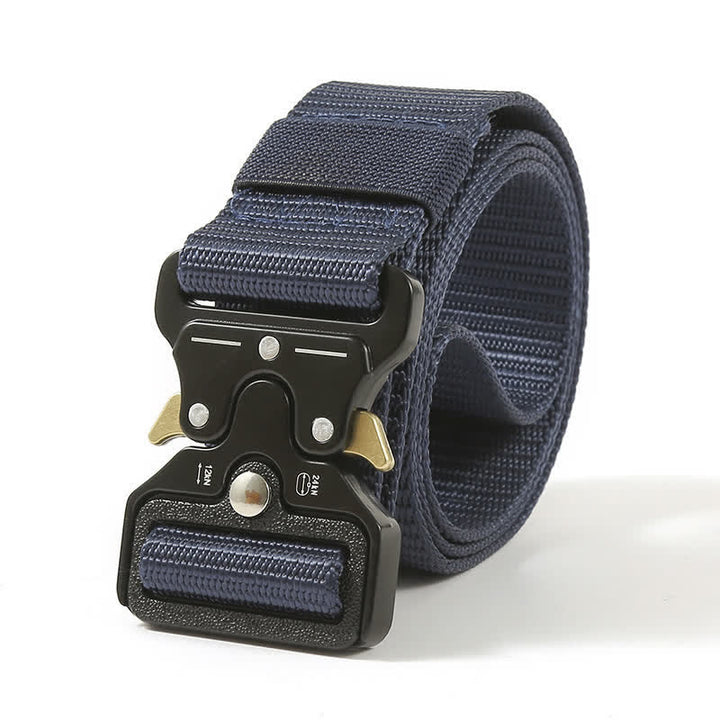 Men's Heavy Duty Release Buttons Tactical Belt