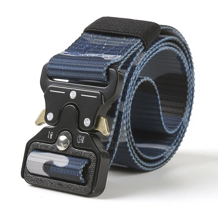 Men's Heavy Duty Release Buttons Tactical Belt