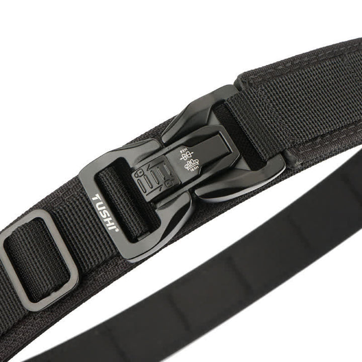 Men's Thickened Double-Locked Quick Release Buckle Tactical Belt