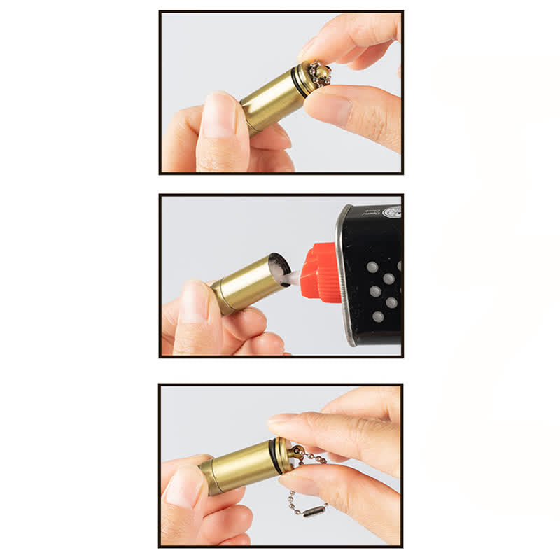 Mini Grinding Wheel Bullet Shaped Kerosene Lighter