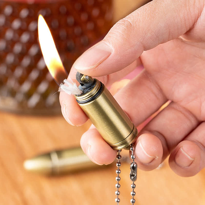 Mini Grinding Wheel Bullet Shaped Kerosene Lighter