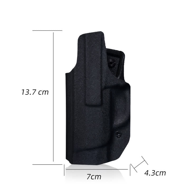 Hard Black Holster Belt Bag with Belt Clip