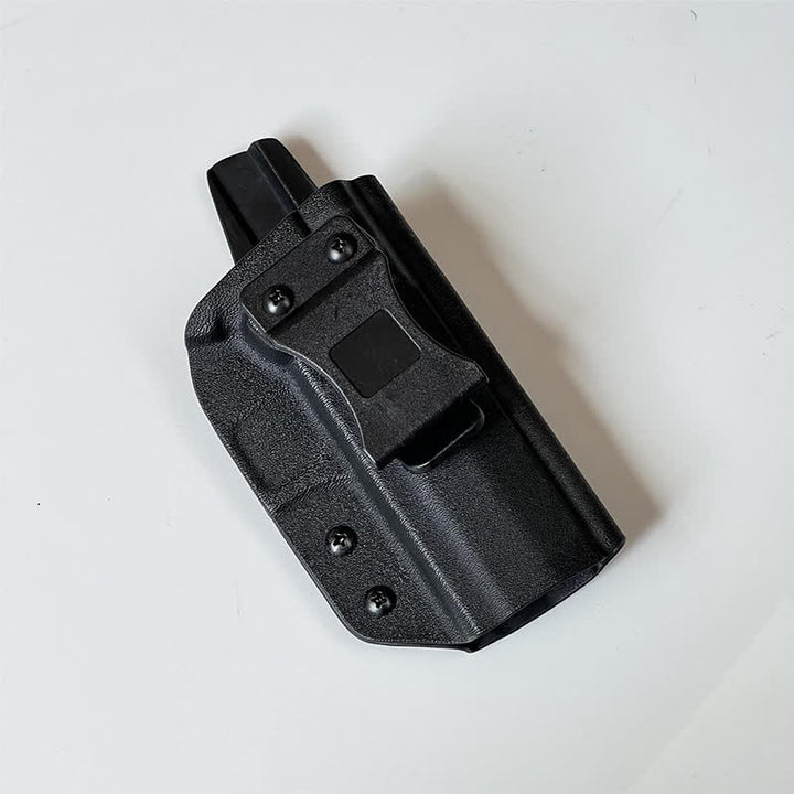 Hard Black Holster Belt Bag with Belt Clip