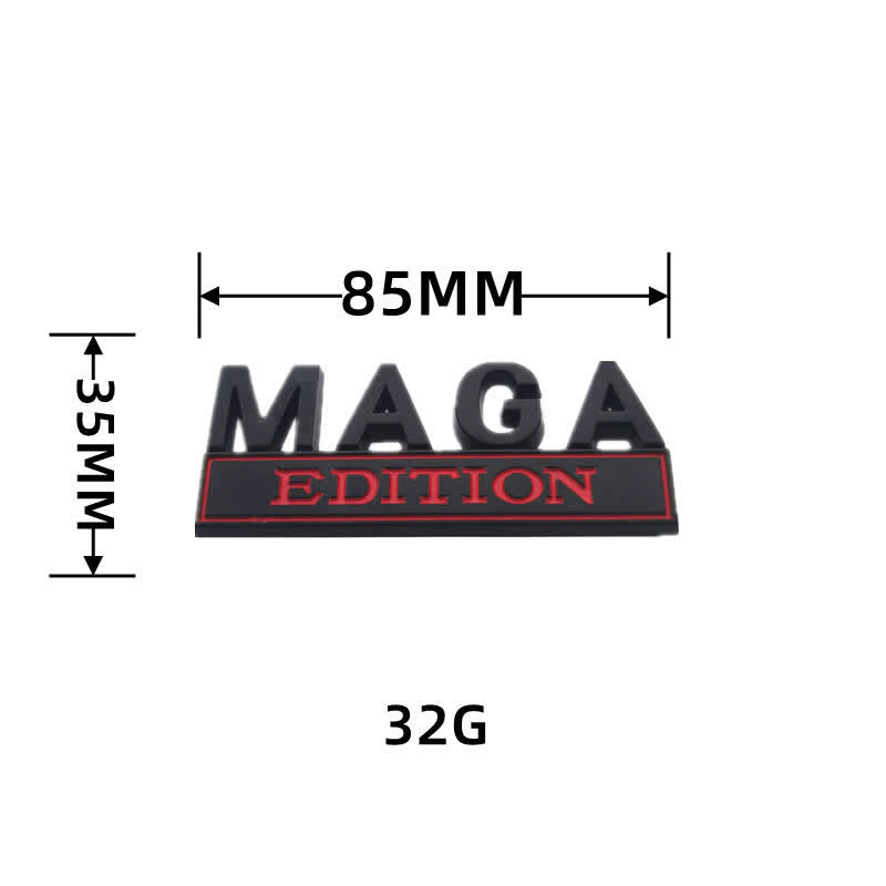 MAGA EDITION Metal Sticker Car Badge