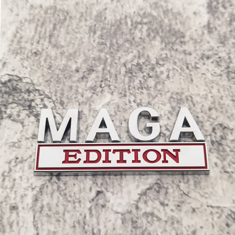 MAGA EDITION Metal Sticker Car Badge