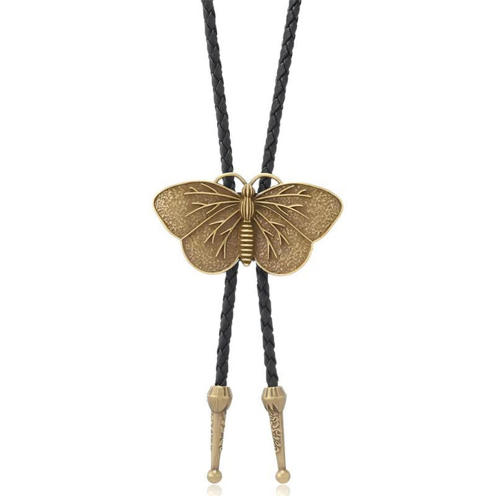 Western Butterfly Masquerade Costume Necklace Bolo Tie