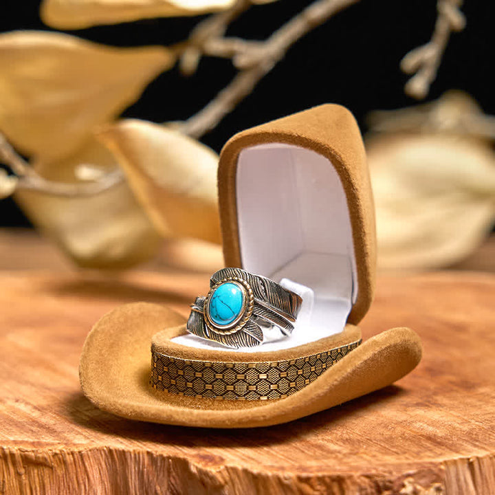 Angle Wing DIY Hidden Knife Belt Buckle Turquoise Feather Necklace Ring Bundle Set (PRE-SALE) - image 7