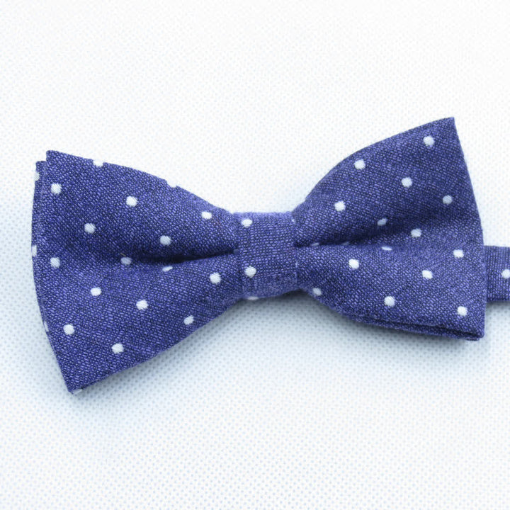 3Pcs Men's Polka Dots Stylish Bow Tie Necktie Set - Purple - Bow Tie - image 31