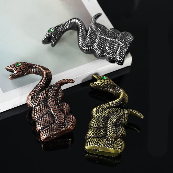 Coiled Snake Creative Shape Refillable Butane Lighter