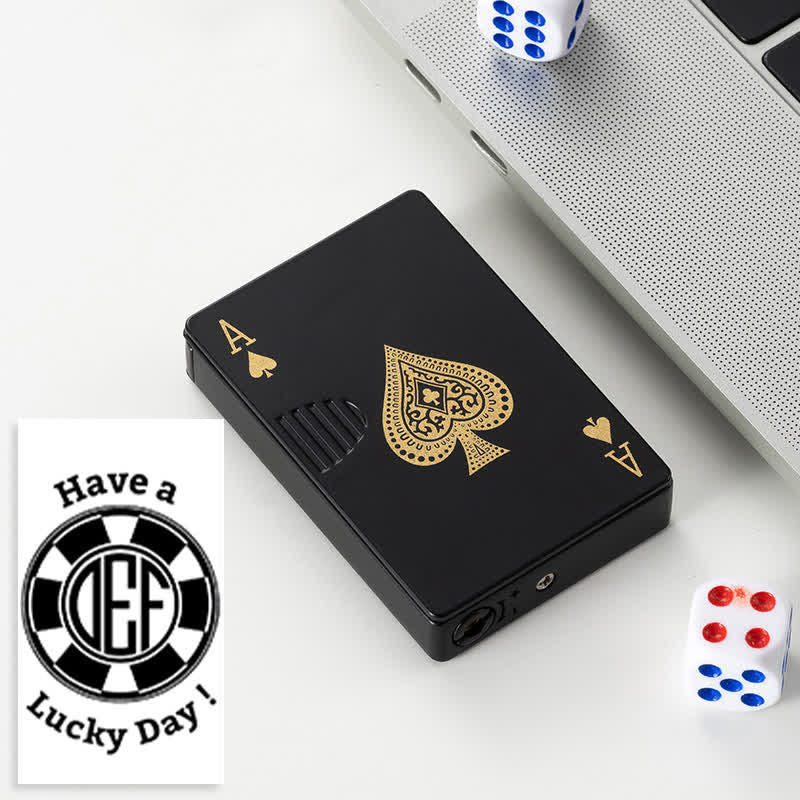 Poker Cards Personalized Custom Back Refillable Butane Lighter