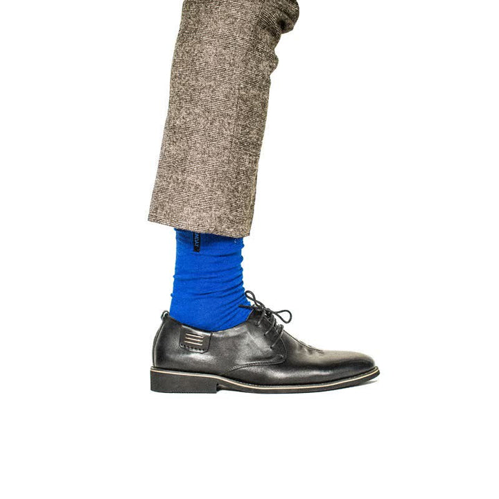 Men's Solid Color British Gentleman Cotton Crew Socks