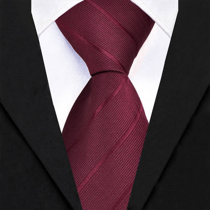 5Pcs Men's Twilled Necktie Rose Brooch Bow Ties Gift Box