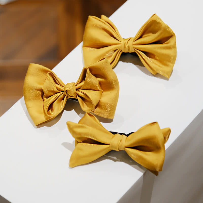 Men's Golden Life Unique Shaped Oversized Pointed Bow Tie