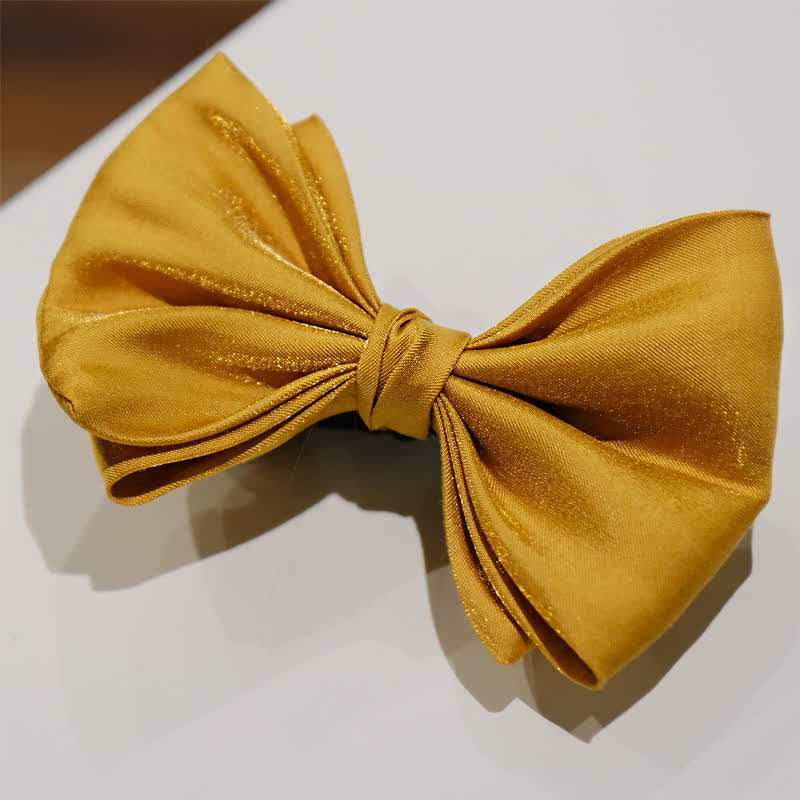 Men's Golden Life Unique Shaped Oversized Pointed Bow Tie