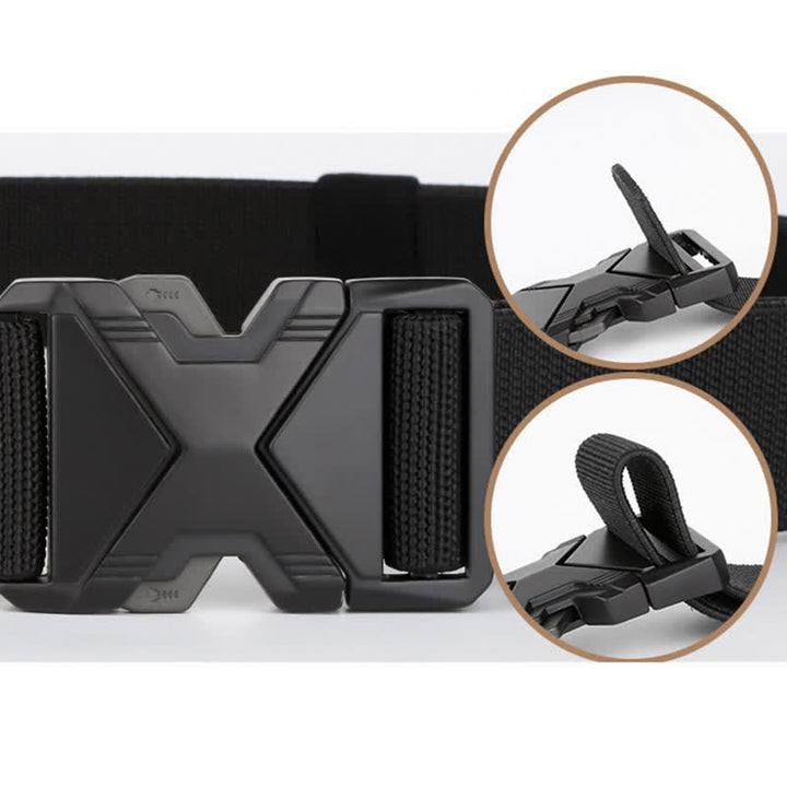 Men's Thick Nylon Tactical Quick Release Buckle Belt