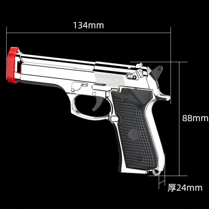 Multifunctional LED Imitation Pistol-Shaped Refillable Butane Lighter