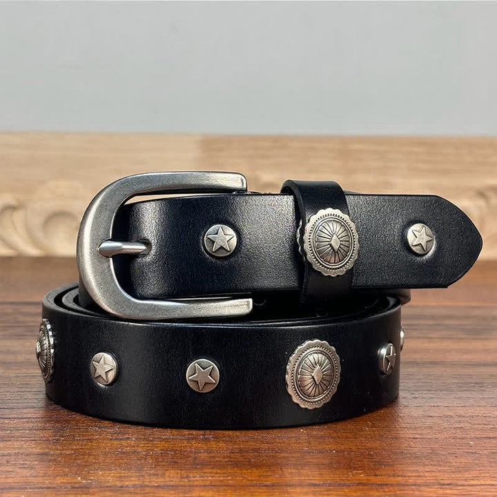 Punk Rock Heavy Metal Rvet Studded Leather Belt