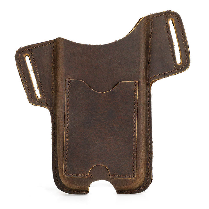 Versatile Mobile Phone Holster Leather Hanging Waist Belt Bag - image 27