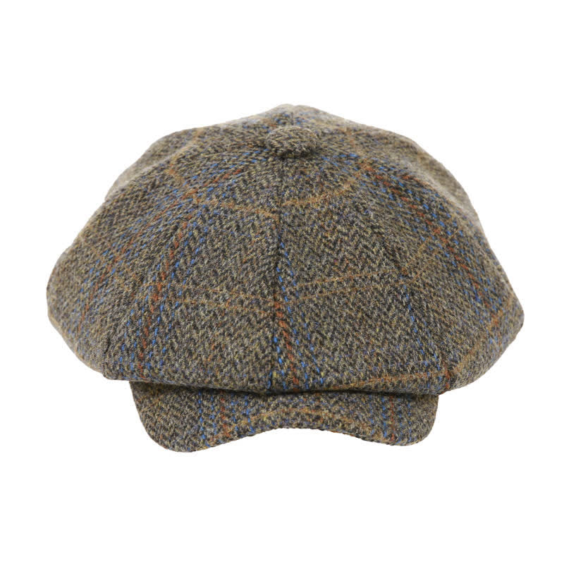 Plaid Herringbone Classic Octagonal Peaky Blinders Beret Cap