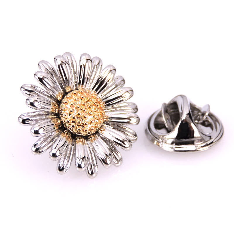 Retro Daisy Brooch Cute Simple Shirt Accessories