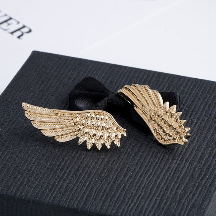 Retro Wings Brooch Gold Silver Shirt Accessories