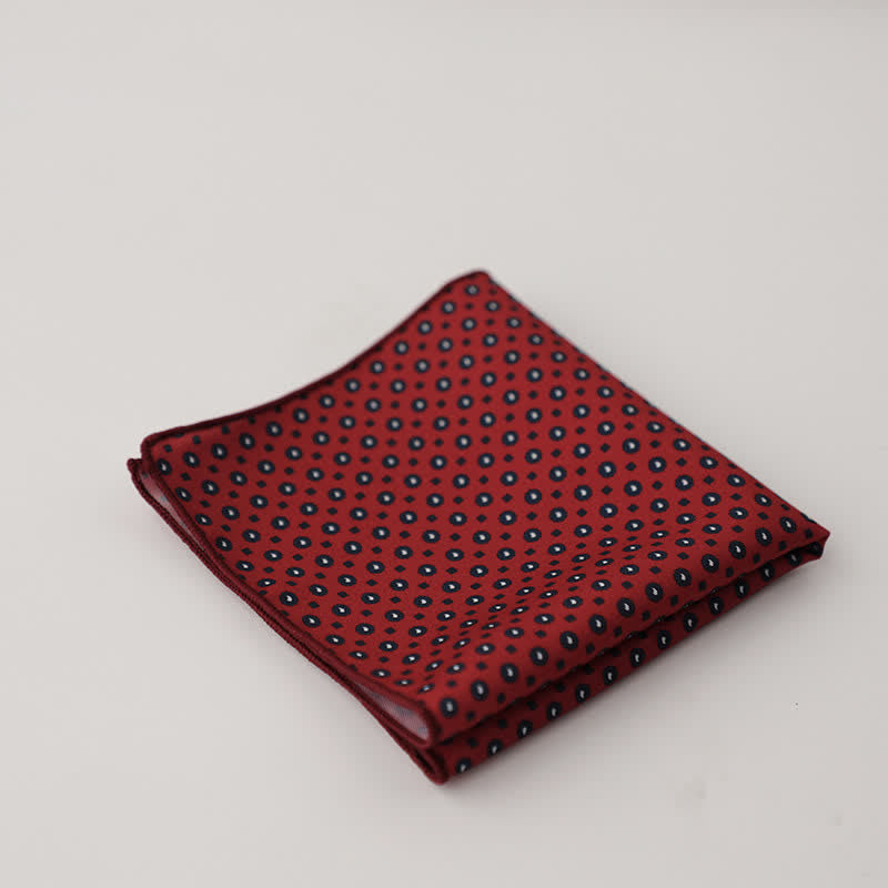 Men's Fnacy Abstract Geometrical Pattern Pocket Square