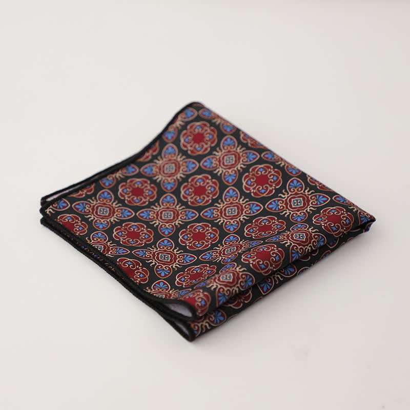 Men's Fnacy Abstract Geometrical Pattern Pocket Square