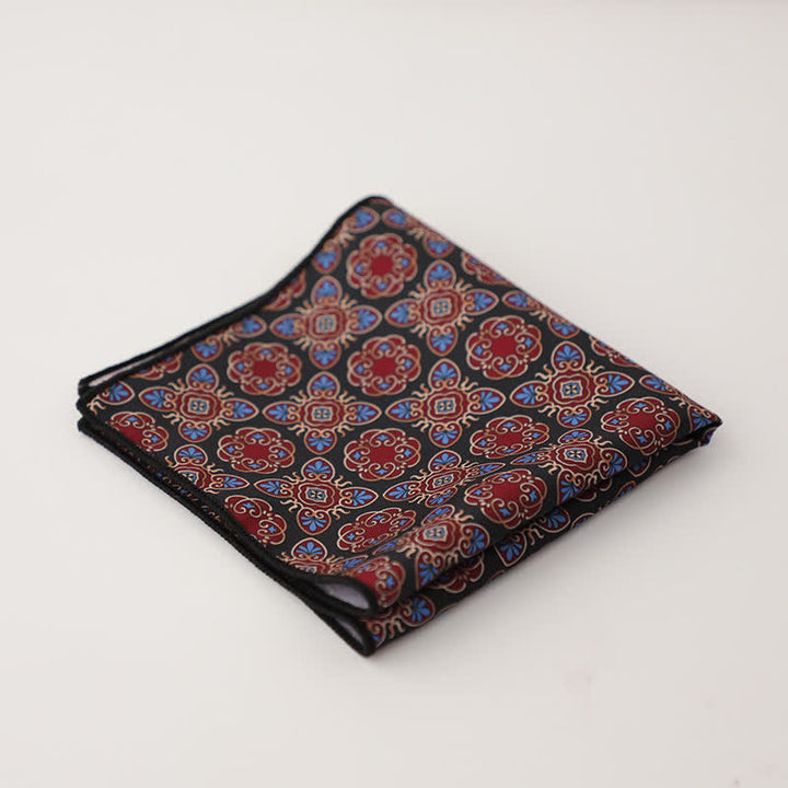 Men's Fnacy Abstract Geometrical Pattern Pocket Square